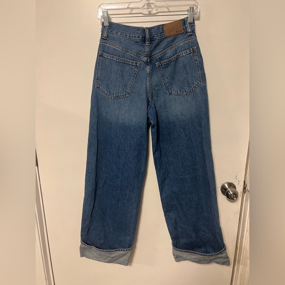 Madewell Super Wide Leg Jeans Fannin Wash NQ160 Size 24 - Picture 8 of 9